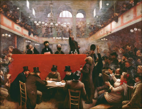 The Graford Room (la salle Graffard) - Jean Béraud Painting - Framed Prints