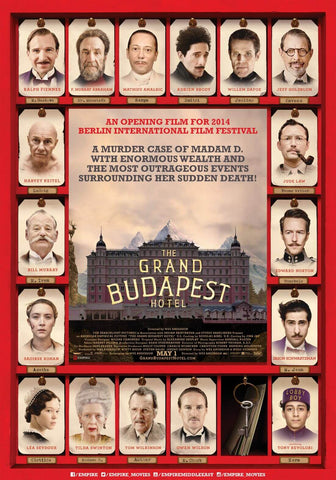 The Grand Budapest Hotel - Wes Anderson - Hollywood Movie Poster - Large Art Prints by Stan