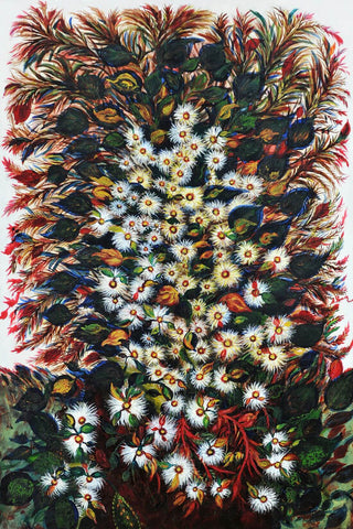 The Grand Daisies (Les Grandes Marguerites) - Séraphine Louis - Floral Primitivism Art Painting - Framed Prints by Seraphine Louis