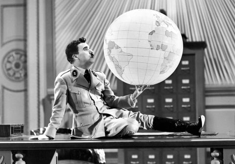 The Great Dictator - Charlie Chaplin - Hollywood Classic Comedy English Movie Still Poster - Art Prints