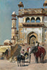 The Great Jami Masjid Mosque In Mathura (India) - Edwin Lord Weeks - Orientalist Indian Art Painting - Framed Prints