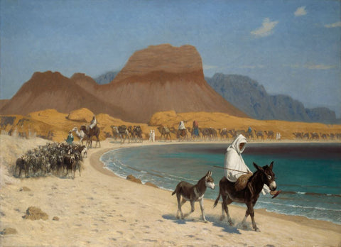 The Gulf of Aqaba - Jean-Leon Gerome - Orientalist Art Painting by Jean Leon Gerome