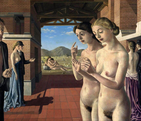 The Hands (Les Mains) - Paul Delvaux Painting - Surrealist Art Painting - Framed Prints