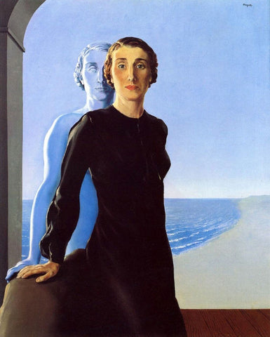 The Heart Revealed (Portrait of Tita Thirifays) – René Magritte Painting – Surrealist Art Painting by Rene Magritte
