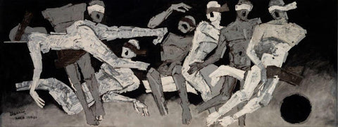 The Hostages - Maqbool Fida Husain - Posters by M F Husain