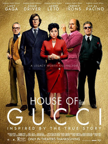 The House Of Gucci - Adam Driver Lady GaGa- Hollywood Movie Poster - Posters by Movie Posters