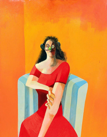 The Insane Psychiatrist - George Condo - Modern Abstract Art Painting - Canvas Prints