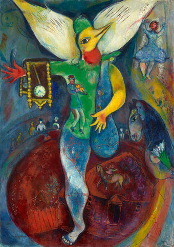 The Juggler (Le Jongleur) - Marc Chagall Masterpiece Painting - Posters by Marc Chagall