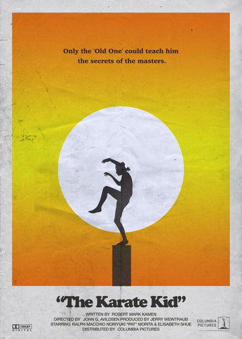 The Karate Kid - Cult Classic - Hollywood Martial Arts - Movie Poster - Posters by Movies