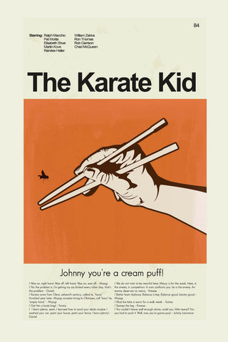 The Karate Kid - Quotes - Hollywood Martial Arts Movie Graphic Poster - Posters