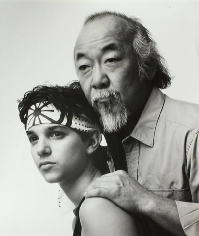 The Karate Kid - Ralph Macchio and Noriyuki Morita - Hollywood Martial Art Movie Poster - Canvas Prints by Movies