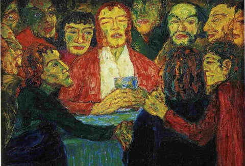The Last Supper (Das Letzte Abendmahl) - Art Prints by Emil Nolde | Buy  Posters, Frames, Canvas & Digital Art Prints | Small, Compact, Medium and  Large Variants