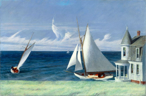 The Lee Shore - Edward Hopper Seascape Painting - Posters