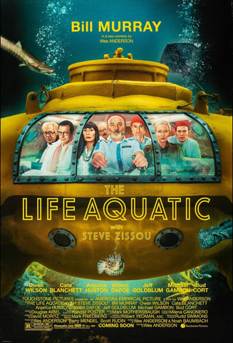 The Life Aquatic with Steve Zissou - Bill Murray - Wes Anderson - Hollywood Movie Poster - Posters