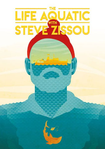 The Life Aquatic With Steve Zissou - Bill Murray - Wes Anderson - Hollywood Movie minimalist Poster by Stan