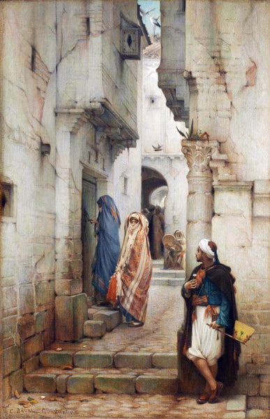 The Love Token - Charles Guilliame - Vintage Orientalist Art Painting - Life Size Posters