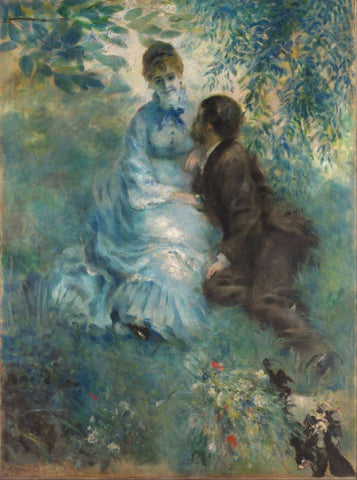 The Lovers - Pierre-Auguste Renoir - Impressionism by Pierre-Auguste Renoir