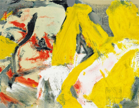 The Man And The Big Blonde - Willem de Kooning - Abstract Expressionist Painting - Art Prints