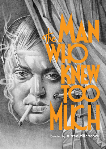 The Man Who Knew Too Much -James Stewart - Alfred Hitchcock - Classic Movie Art Poster by Hitchcock