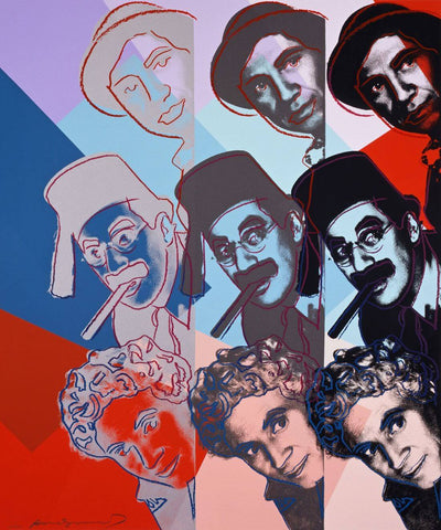 The Marx Brothers - Ten Portraits of Jews of the Twentieth Century - Andy Warhol - Pop Art Print - Large Art Prints by Andy Warhol