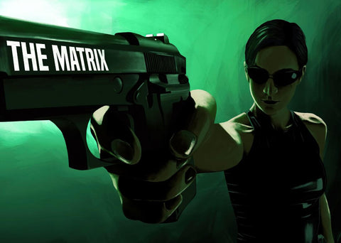 The Matrix - Trinity - Hollywood Movie Art Poster - Art Prints