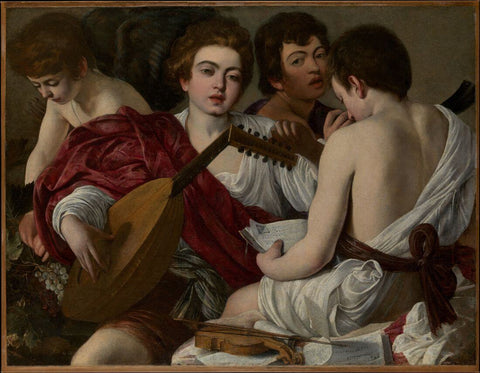 The Musicians - Caravaggio by Caravaggio