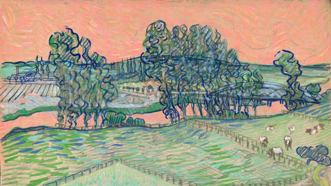 The Oise At Auvers - Vincent van Gogh - Dutch Master Landscape Painting - Framed Prints