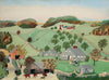 The Old Oaken Bucket in 1800 - Grandma Moses (Anna Mary Robertson) - Folk Art Painting - Large Art Prints