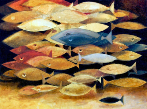 The Other Fish In The Ocean - Modern Art Contemporary Painting by Contemporary