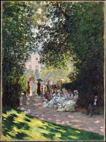 The Parc Monceau (Le Parc Monceau) - Claude Monet Painting – Impressionist Art by Claude Monet