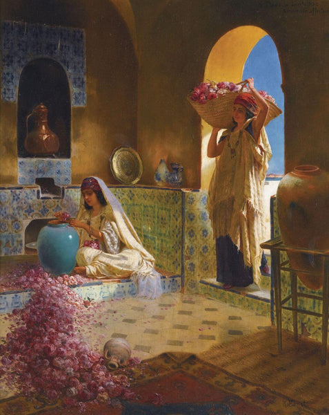 The Perfume Maker - Rudolph Ernst - Orientalist Art Painting - Posters