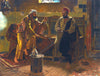 The Players (Les Joueurs) - Rudolf Ernst - Orientalist Art Painting - Framed Prints
