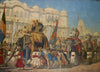 The Prince Of Wales Elephant Proecession Jaipur 1876 - Vasily Vereshchagin - 19th Century Indian Vintage Miniature Orientalist Painting - Canvas Prints