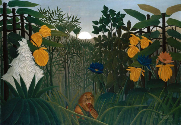 The Repast Of The Lion - Henri Rousseau Painting - Canvas Prints