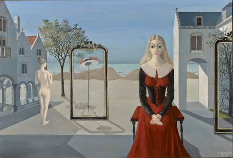 The Retreat (El Retiro) - Paul Delvaux Painting - Surrealist Painter Art by Paul Delvaux