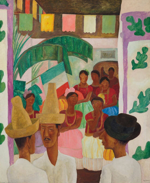 The Rivals  - Diego Rivera Painting - Canvas Prints