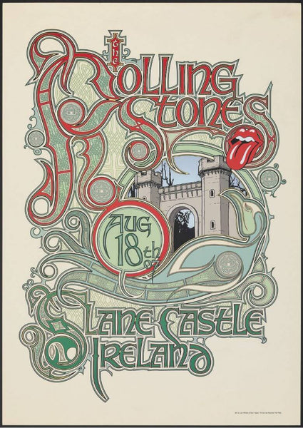 The Rolling Stones - Slane Castle Ireland 2007 - Rock Music Concert Poster - Framed Prints