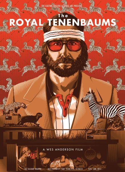 The Royal Tenenbaums Owen Wilson Wes Anderson Hollywood Movie Art Poster Art Prints