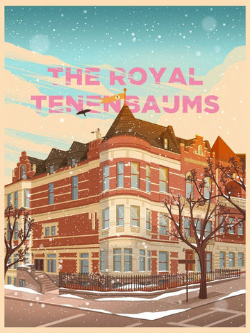 The Royal Tenenbaums - Owen Wilson - Wes Anderson - Hollywood Movie Minimalist Poster - Art Prints
