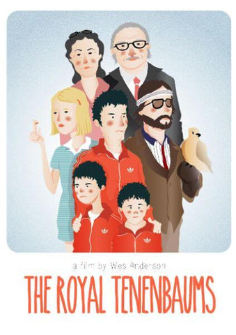 The Royal Tenenbaums - Wes Anderson - Hollywood Movie Minimalist Poster - Posters