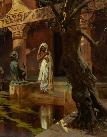 The Sacred Pond (Létang Sacré) - Rudolf Ernst - Orientalist Art Painting by Rudolf Ernst