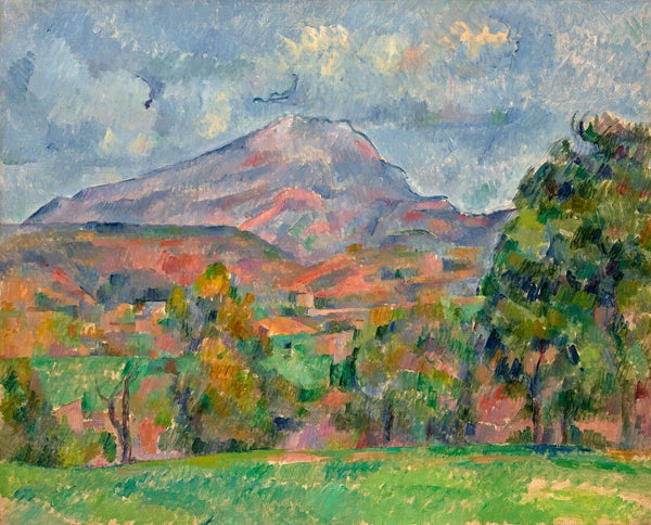The Sainte-Victoire Mountain (La Montagne Sainte-Victoire) - Paul Cezanne - Post Impressionist Landscape Painting - Large Art Prints
