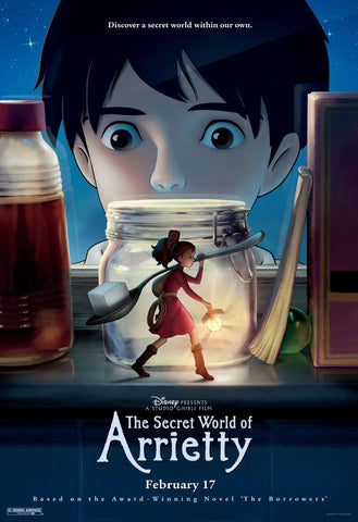 The Secret World Of Arrietty - Studio Ghibli Japanaese Animated Film Poster by Studio Ghibli