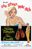 The Seven Year Itch - Marilyn Monroe - Hollywood English Movie Vintage Poster - Canvas Prints