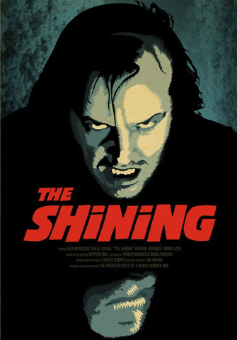The Shining - Jack Nicholson - Stanley Kubrick Classic Horror Movie - Fan Art Poster - Hollywood English Movie Art Poster by Hollywood Movie