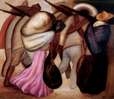 The ‘Soldaderas’ (Las soldaderas) - José Clemente Orozco - Framed Prints