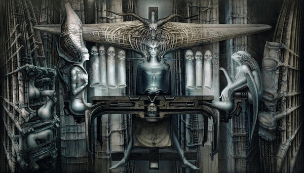 The Spell - H R Giger -  Sci Fi Futuristic Bio-Mechanical Art Painting - Framed Prints
