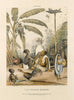 The Village Barber - Taylor c1842- Vintage Orientalist Paintings of India - Life Size Posters