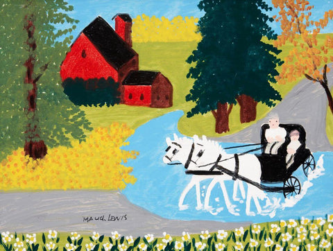 The Wedding Party - Maud Lewis - Canadian Folk Artist Painting - Life Size Posters by Maud Lewis