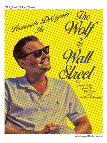 The Wolf Of Wall Street - Leonardo Di Caprio - Martin Scorsese Hollywood English Movie Poster - Canvas Prints